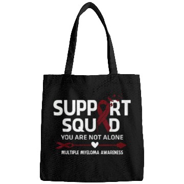 Discover Support Squad Warrior Multiple Myeloma Awareness Feather Bags