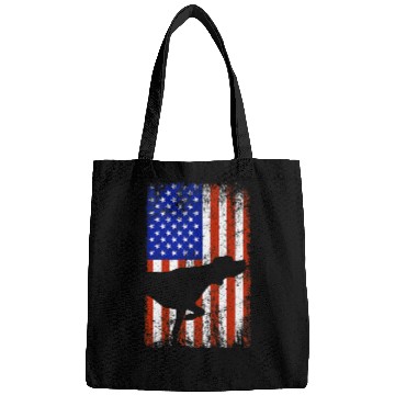 Discover German Shorthaired Pointer Bird Hunting Dog America USA Flag Bags