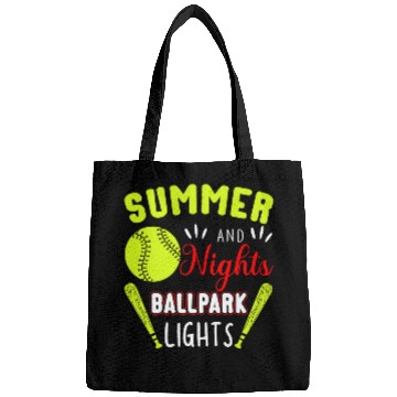 Discover Summer Nights Ballpark Lights Softball Bags