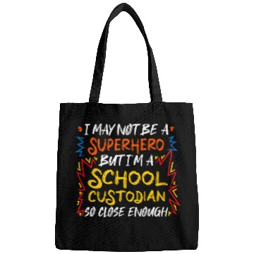 Discover School Custodian Superhero Janitor Bags