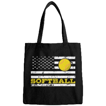Discover Patriotic Softball Team American Flag 3 Bags