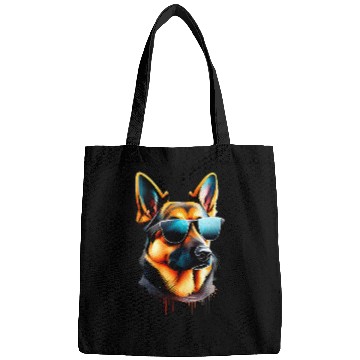 Discover German Shepherd Short Haired Shepherd Dog Design Bags