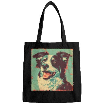 Discover Rustic Border Collie Farm Dog Bags