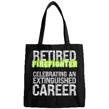 Discover Retiring Firefighter Distinguished Extinguished Career Pun Bags