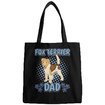 Discover Mens Fox Terrier Dad Daddy Fathers Day Fox Terrier Bags