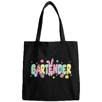 Discover Retro Groovy Bartender Bunny Ear Funny Easter Gifts Bags