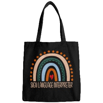 Discover Sign Language Interpreter Rainbow Hello Back To School Bags
