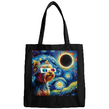 Discover Total Solar Eclipse 2024 Van Gogh Starry Night Yorkshire Bags