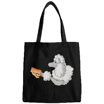 Discover Poodle fist to human hand Bags