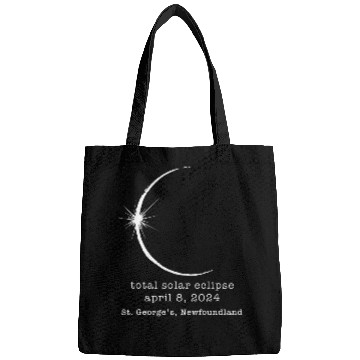 Discover ST GEORGES SOLAR TOTAL ECLIPSE APRIL 2024 Newfoundland Bags