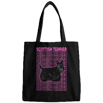Discover Dog Scottish Terrier Pastel Aesthetic Bags