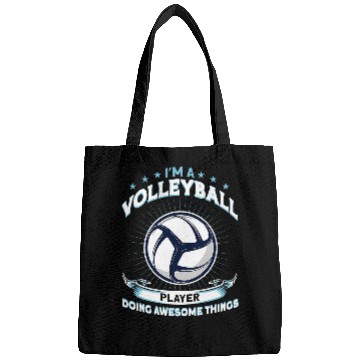 Discover Im A Volleyball Player Doing Awesome Things Training Bags