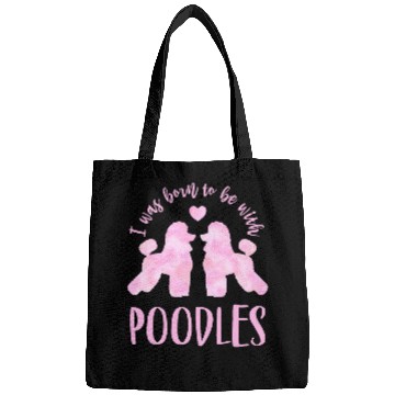 Discover Poodle Lovers 2 Pink Poodles Bags