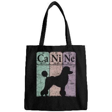 Discover Poodle Dog Periodic Table Elements Dog Lover Canine 1 Bags