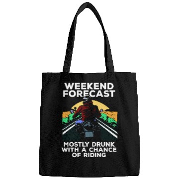 Discover Motorcyclist weekend forecast motorcycle and beer Bags