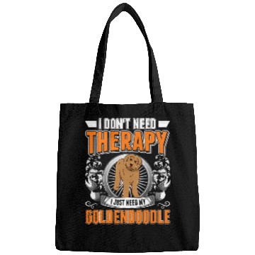 Discover Dog Goldendoodle Therapy T-Shirt Bags
