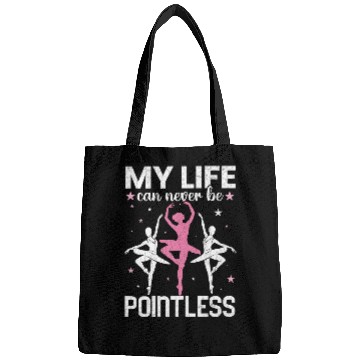 Discover Life Can Never Be Pointeless Ballet Ballerina Dancer Graphic Bags