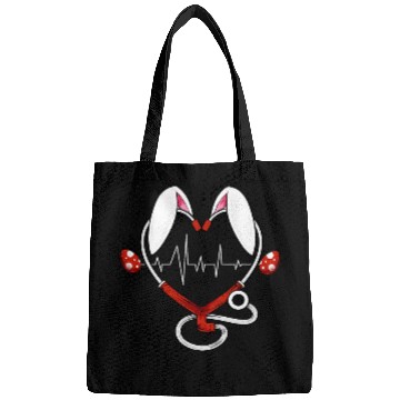 Discover Stethoscope Love Easter nurses Funny Nursing Humor RN Bags