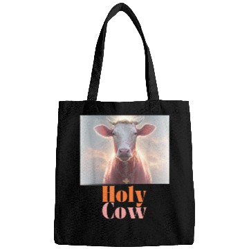 Discover Holy Cow Funny Dairy Farmer Midwest Pride Bags