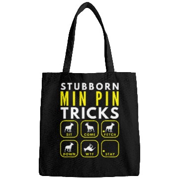 Discover Stubborn Min Pin Tricks Dog Training Bags