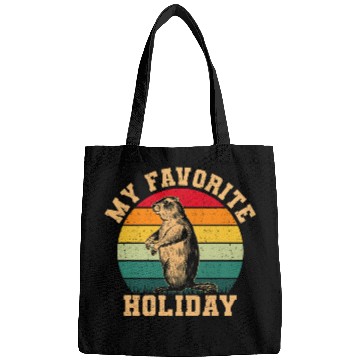Discover vintages My Favorite Holiday GroundHog Day Bags