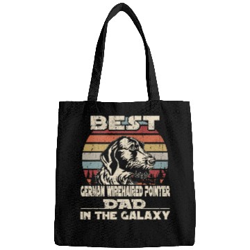 Discover Mens bests German Wirehaired Pointer Dad In The Galaxy Vintage Bags