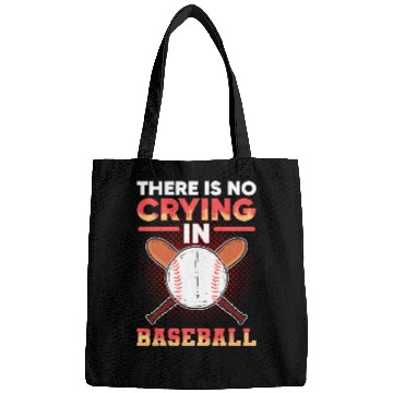 Discover There Is No Crying In Baseball Softball Lover Mom and Dad Bags