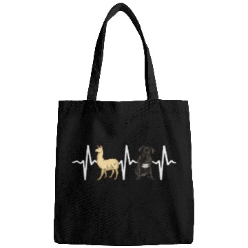Discover Llama Cane Corso Heartbeat Dog Lover Bags