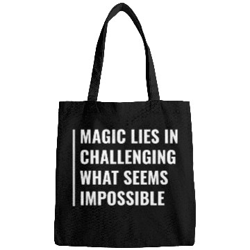 Discover Magic is Possible  Magic Quote Magical Saying Bags
