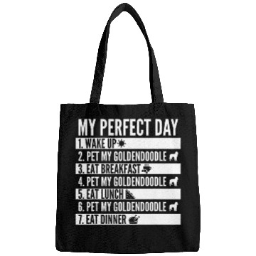 Discover My Perfect Day Goldendoodle Dog Bags