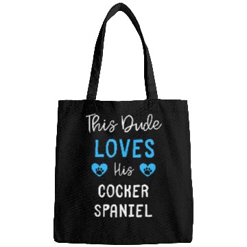 Discover This Dude Loves His Cocker Spaniel Bags
