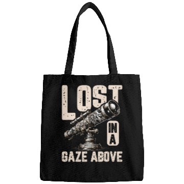Discover Lost in A Gaze Above Stargazer Telescope Astronomy Bags