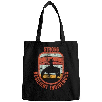 Discover Native American Strong Resilient Indigenous Retro Badge Bags