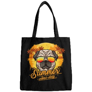 Discover Pug And Dog Lover Funny Playboy Pug For Holidays Bags