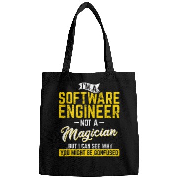 Discover Software Engineer Not A Magician Programmer Developer Coder Bags