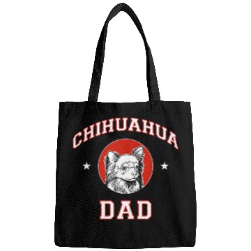 Discover Long Haired Chihuahua Dad Dog Father Bags
