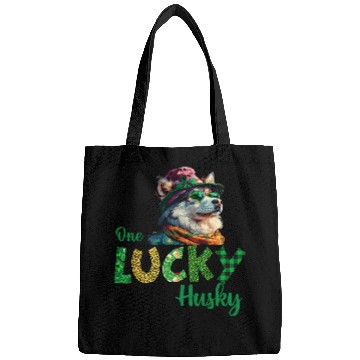 Discover Majestic Husky Gnome A St  Patricks Celebration 2 Bags