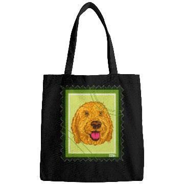 Discover Dog Goldendoodle Postage Stamp Goldendoodle Dog Bags