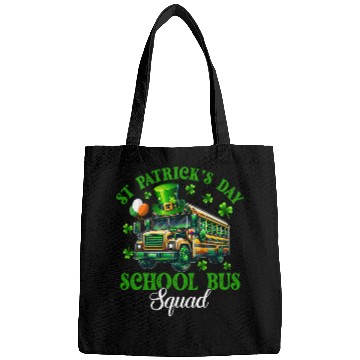 Discover St Patricks Day School Bus Squad Clovers School Bus Driver Bags