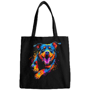 Discover Pop Art Design Rottweiler Bags
