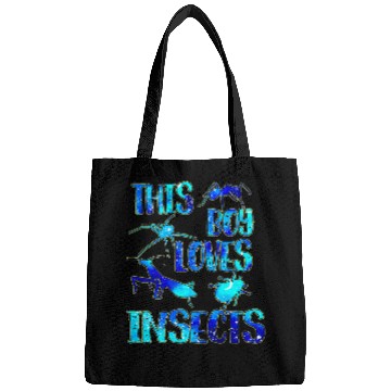 Discover this boy loves insects Insect Lover Entomologist Space Theme Bags