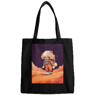 Discover Toy Poodle Mars Funny Dog Astronaut Bags