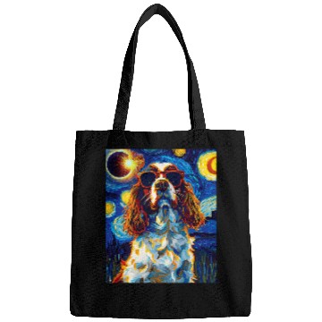 Discover Total Solar Eclipse English Springer Spaniel Dog Bags