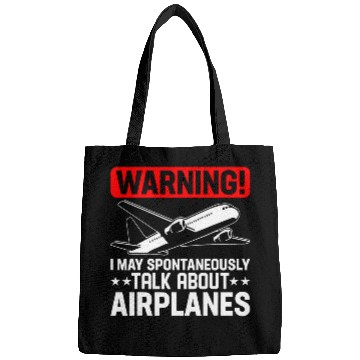 Discover Airplane Funny Flight Plane Flying Boys Men Aviator Bags