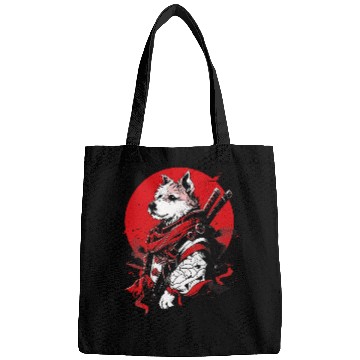 Discover Wire Fox Terrier Dog Ninja Samurai Transformation Cute Bags