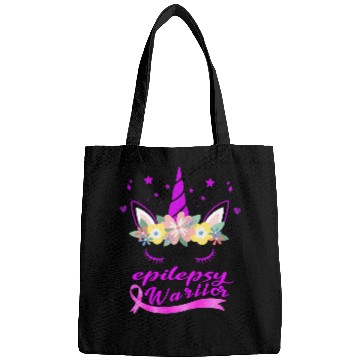 Discover Unicorns Face epilepsy Awareness Bags
