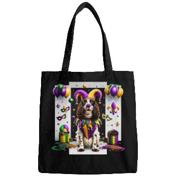 Discover Mardi Gras English Springer Spaniel Dog Bags
