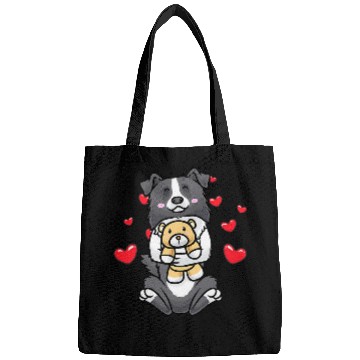 Discover Kawaii Border Collie Stuffed Animal Dog Bags