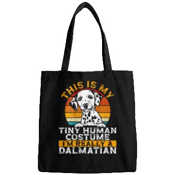 Discover This Is My Tiny Human Costume IM Really A Dalmatian Back Bags