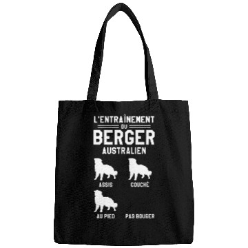 Discover Training of the Australian Shepherd Sitting Lying Down Bags